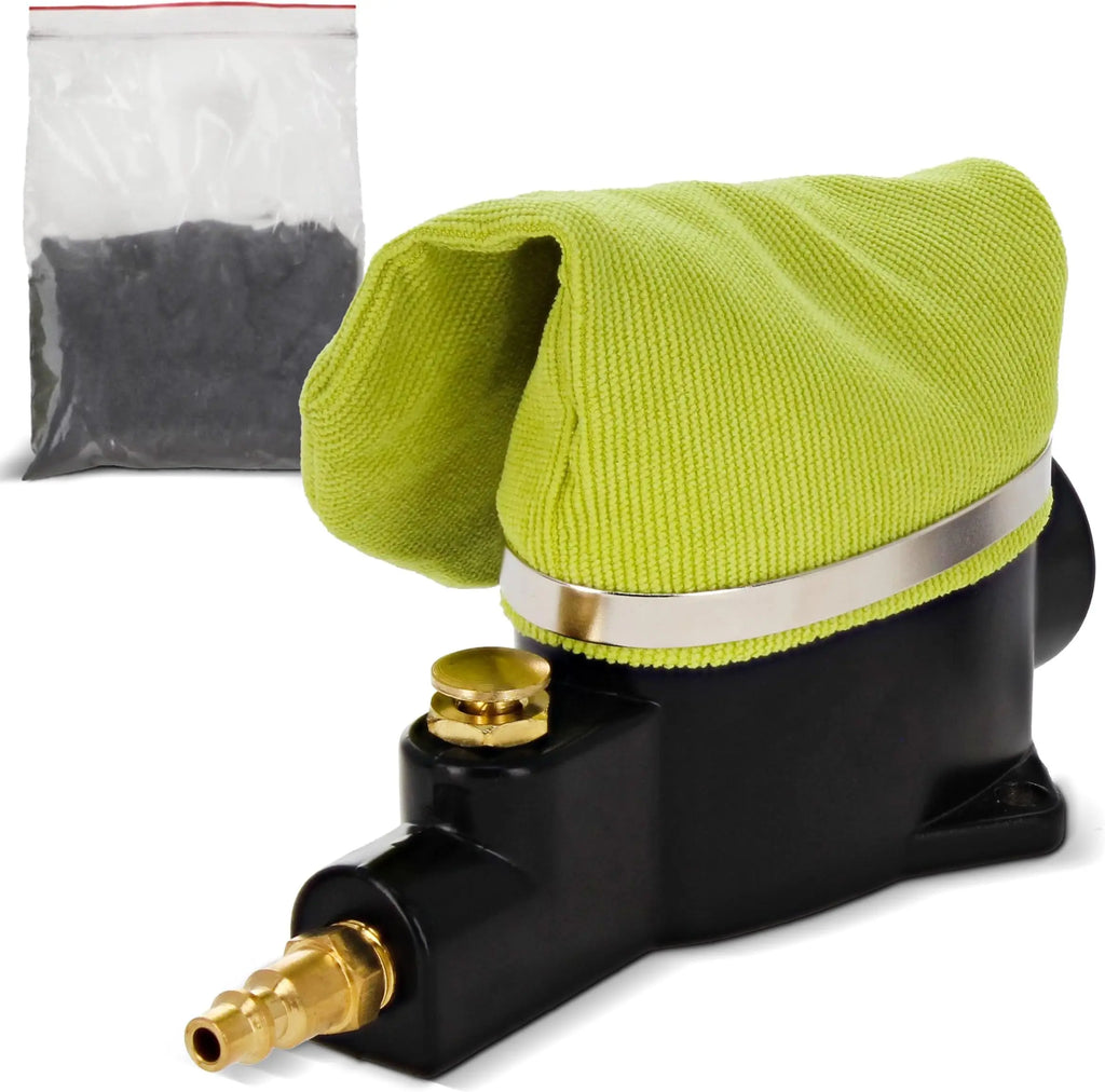Spark Plug Gap Tool & Pneumatic Spark Plug Cleaner Kit - Air Sandblaster Cleaning Tool for Most 10,12,14, 16mm Spark Plugs