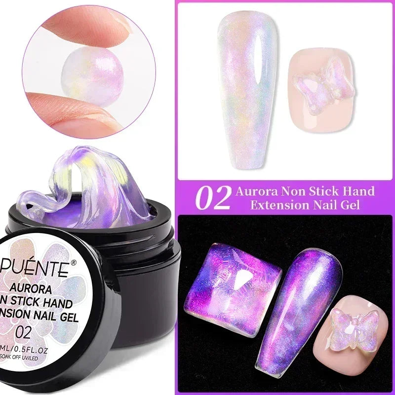 BrandName Chrome Mirror Effect Gel Polish - 5ml Golden Silvery Metallic Liner for Stunning French Nail Art