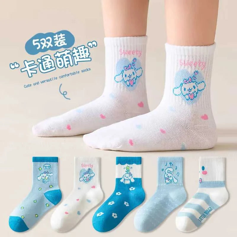 5 Pairs Kuromi Kids Socks Melody Kawaii New Fall Winter Cartoon Boy Children Mid-calf Socks Cotton Sock for Girls Gifts The jack market .AU The jack market .AU Mum & Kids: Essential Products for Every Family $ 26 14:350852#b;200007763:201336100;977:100014064#S 1-3 years old