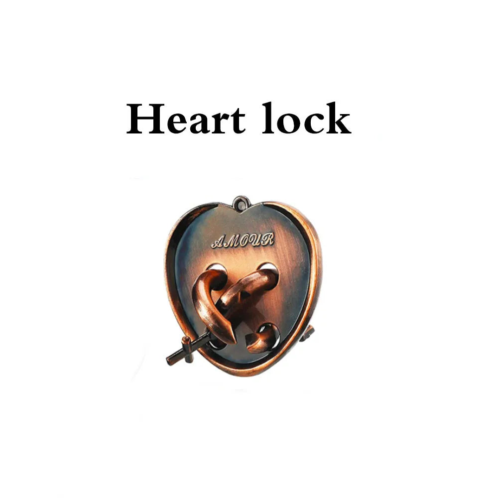 Classic IQ Metal Brain teaser Magic Puzzles Toys Locks Baffling Wire Diecast Kirsite Game Intelligence For Adults Game Test Mind