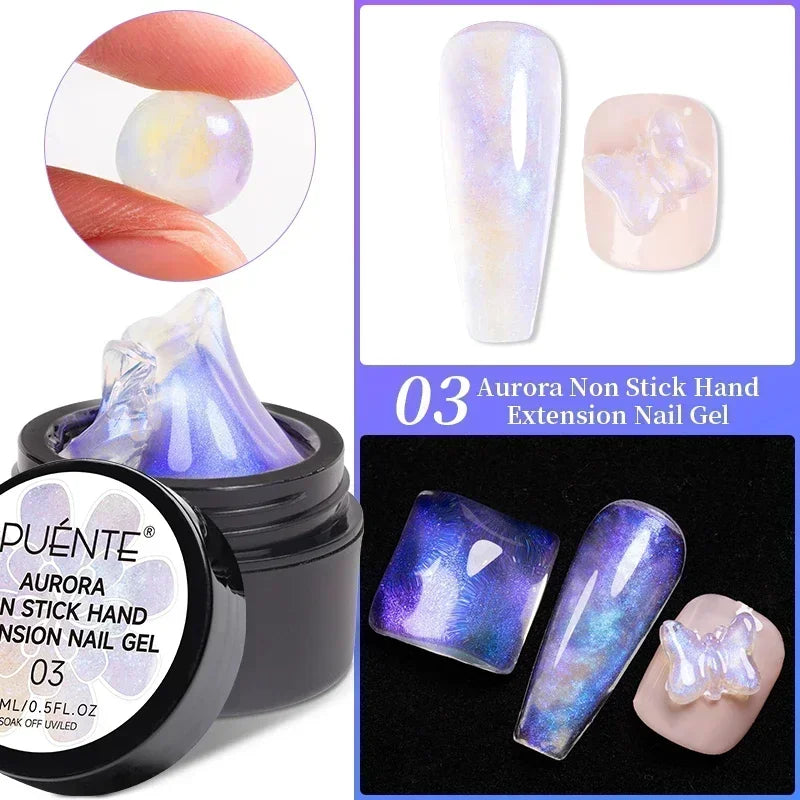 BrandName Chrome Mirror Effect Gel Polish - 5ml Golden Silvery Metallic Liner for Stunning French Nail Art