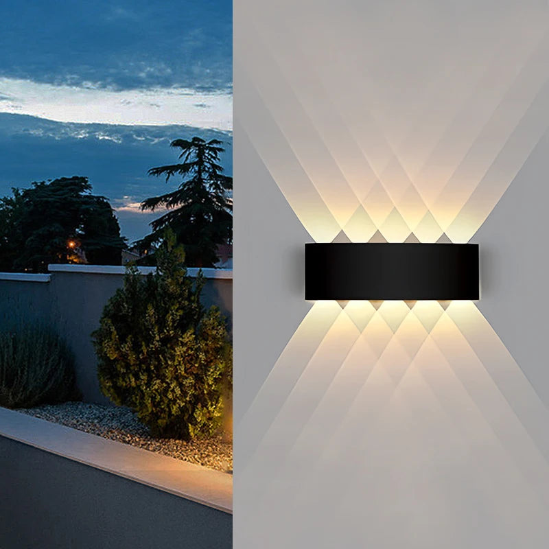 LED Wall Light Waterproof IP65 Outdoor Wall Lamp Garden Porch Light Decor Garden Yard Bathroom Bedroom Living Room AC85-265V - Jack market 1988Jack Market 1988