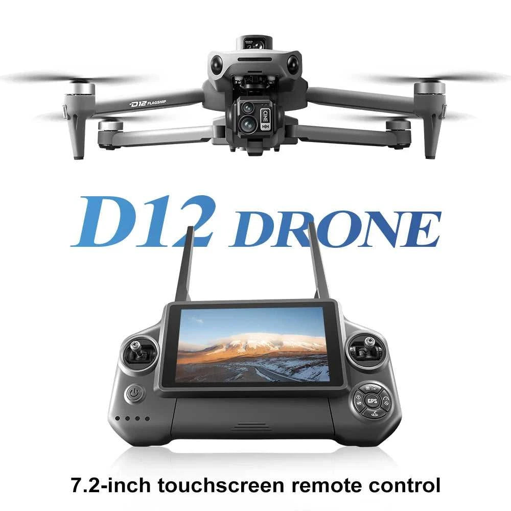 ZLL D12 Drone With 8K HD Camera Screen Remote GPS 360° Obstacle Avoidance 5G Wifi FPV Brushless Motor RC Dron Load capacity 500g The jack market .AU The jack market .AU Drones $ 452 14:193#D12-NO OAS