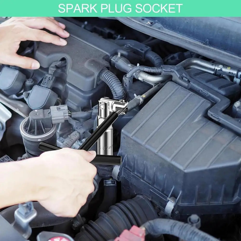 Spark Plug Sleeve T-shape 16/18/21mm  Auto Motorcycle Spark Plug Removal Tools 4PCS Auto Repair Tool Set  Removal Tool
