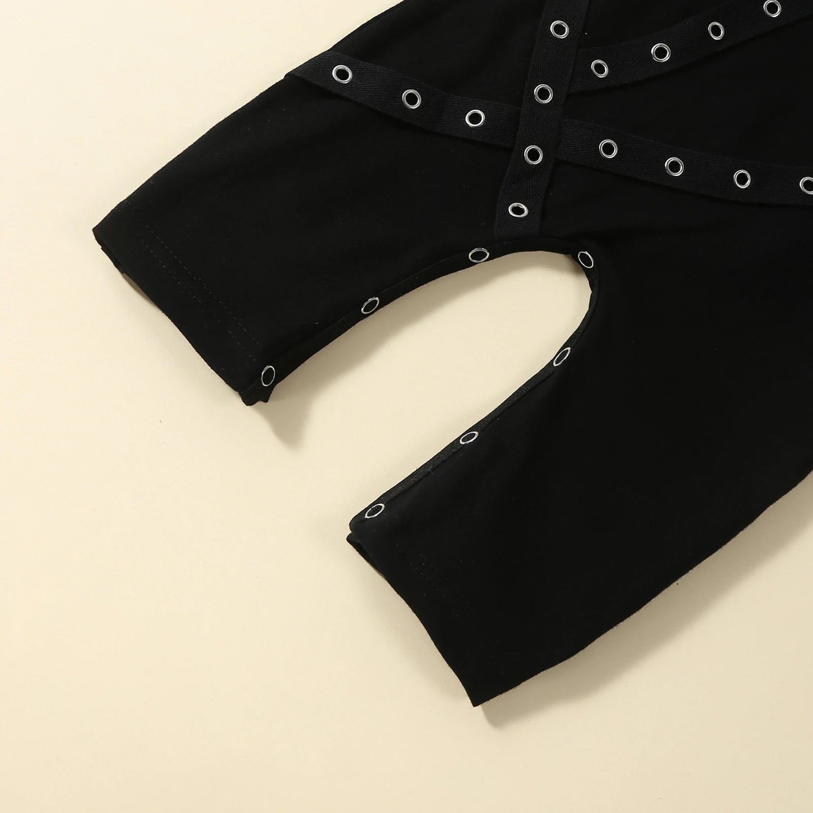 FOCUSNORM 0-3Y Autumn Baby Boys Causal Jumpsuits Long Sleeve Patchwork Solid Button Romper Pants Outwear