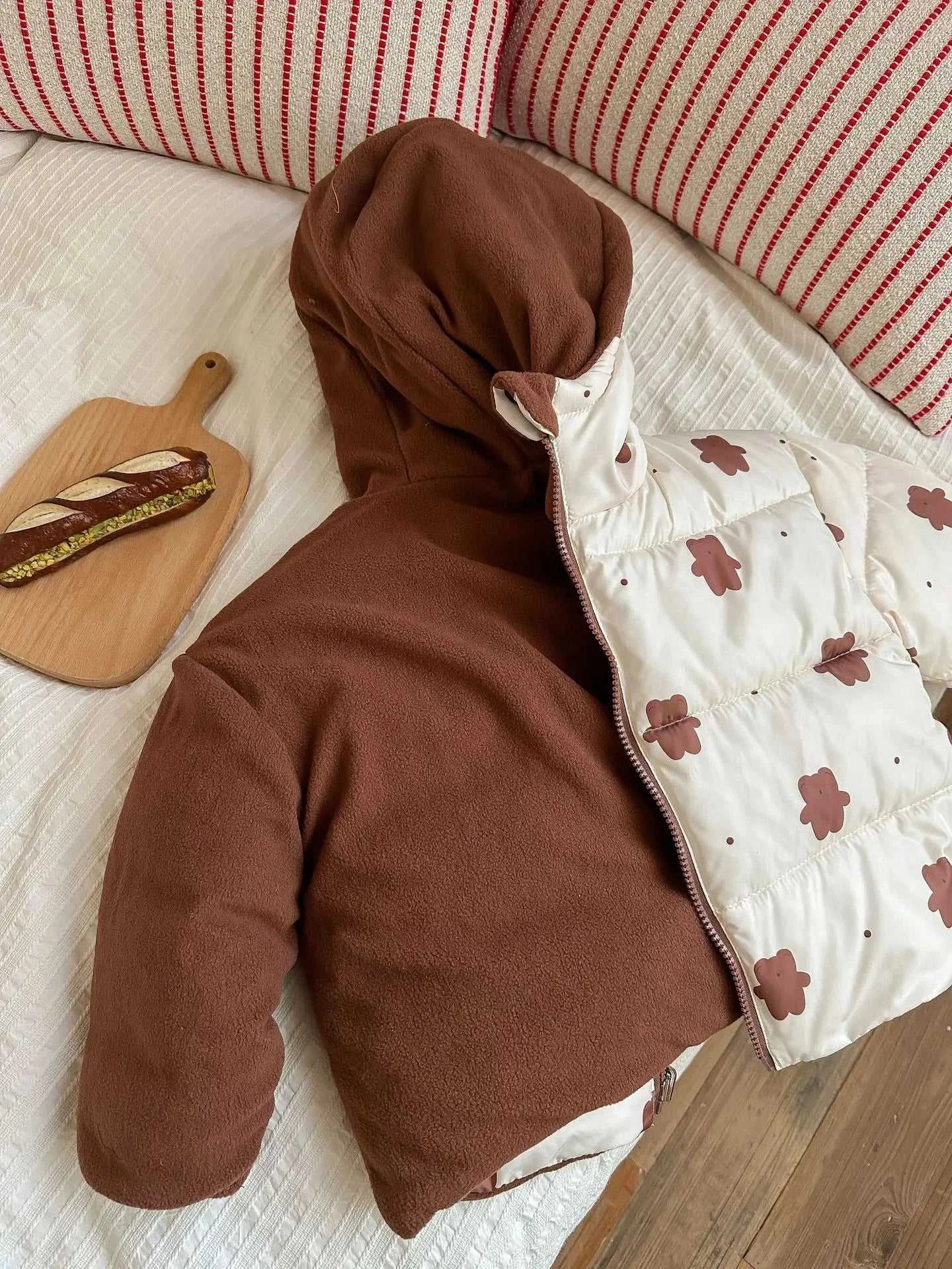 New Double-sided Down Cotton Jacket with Hooded Jacket for Children's Thickened Plush Children's Short Jacket The jack market .AU The jack market .AU Mum & Kids: Essential Products for Every Family $ 52 14:771#1;200000463:200004188