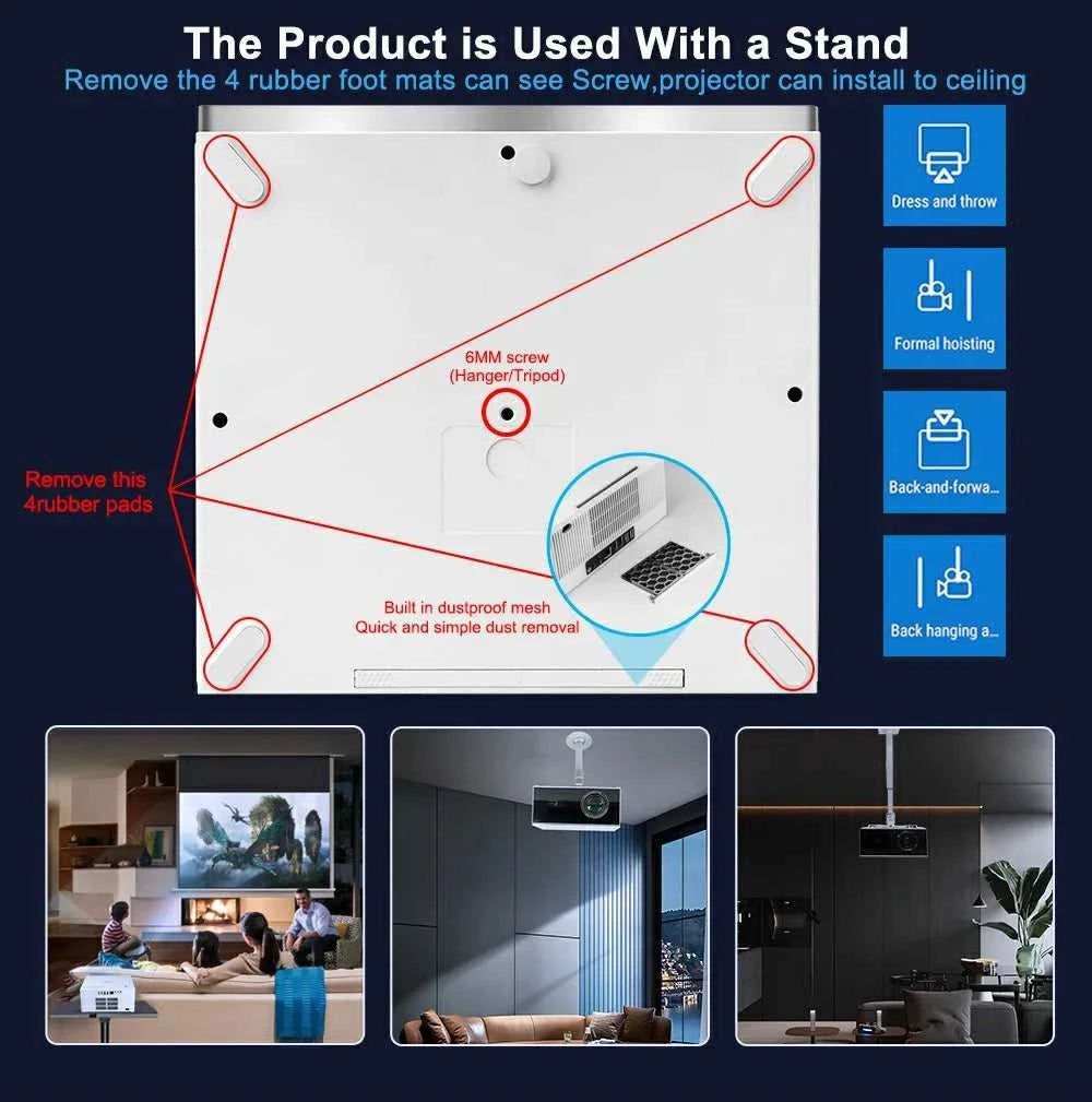 ThundeaL TDA7W Full HD 1080P Projector 32G Android WiFi 2K 4K Video Home Theater Cinema 3D Moive Beam Projector PK DLP Beamer The jack market .AU The jack market .AU Accessories Electronics $ 555 14:201441171#Android Version;200007763:203124901