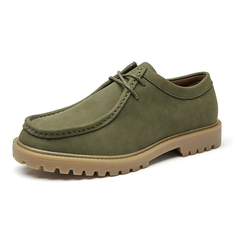New 2025 Spring Autumn Outdoor Men's Walking Shoes Men Durable Sole Casual Loafers Male Fashion Cow Leather Footwear
