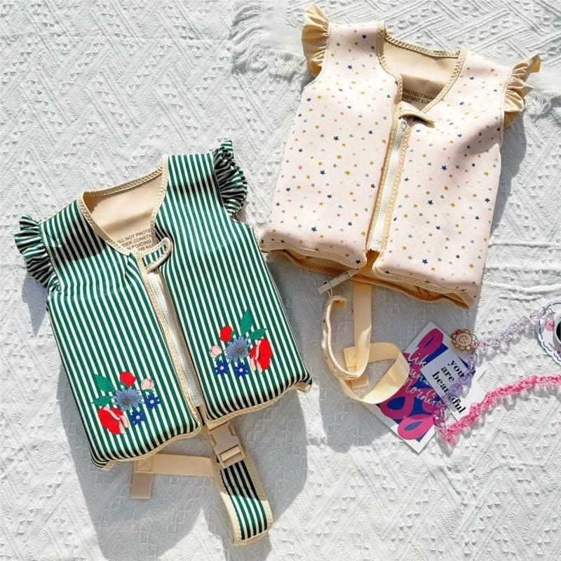 Baby Boy Girl Float Swimsuit Toddler Child Foam Safety Swimming Training Vest Summer Kid Swimming Clothing Swim Bath Pool 2-8Y