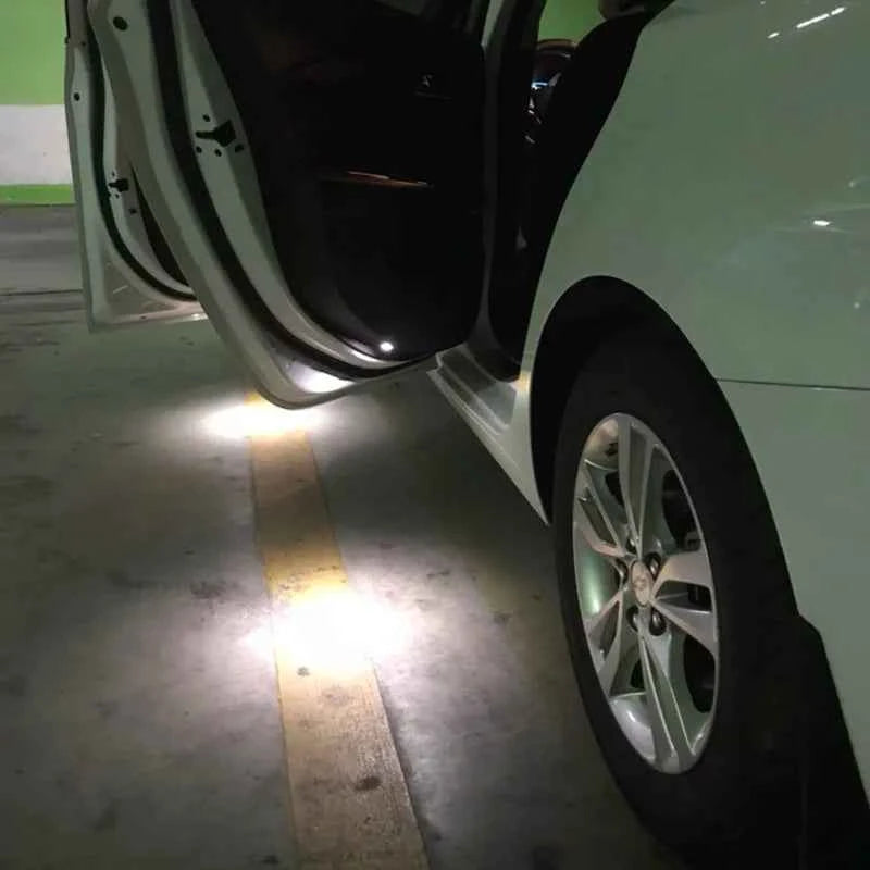Mini size DIY Aluminum Alloy Parking Radar design led Eagle eye light for Car Side Mirror Puddle lamp Under Rearview glass light