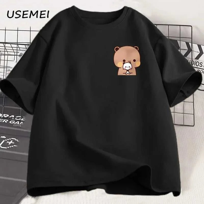 Panda Bear Bubu Dudu and Their Babies T Shirt Fashion Funny Couple T-shirt Women Men Fashion Casual Short Sleeve Tees Clothing The jack market .AU The jack market .AU Men Fashion $ 30 14:1254#Bubu Dudu 2;5:361386