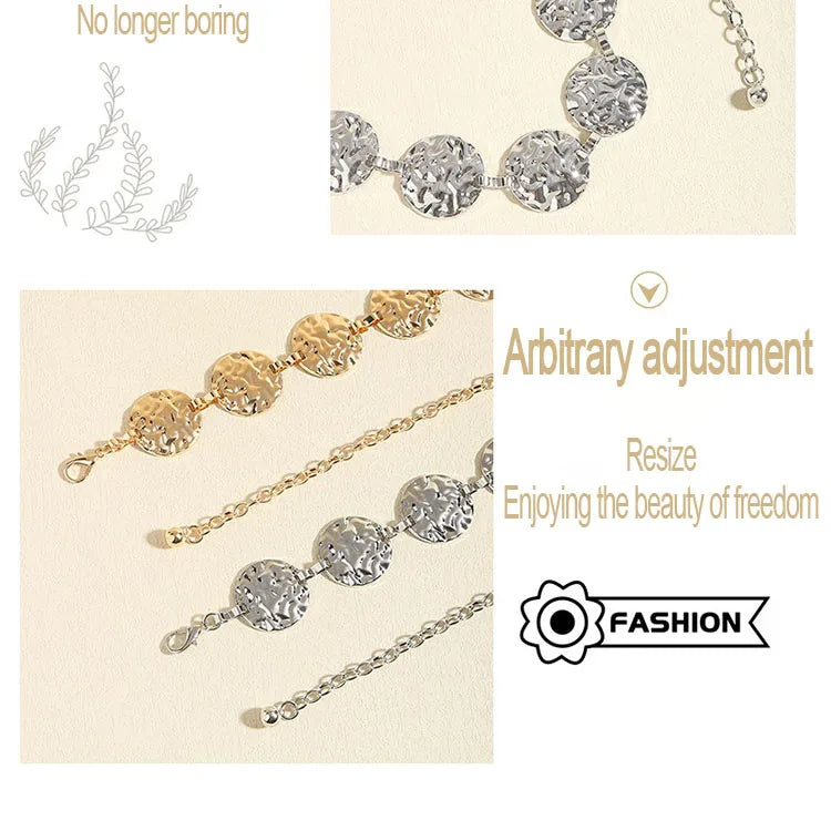 Women's Metal Chain Belt – Gold & Silver Waist Chain for Dresses