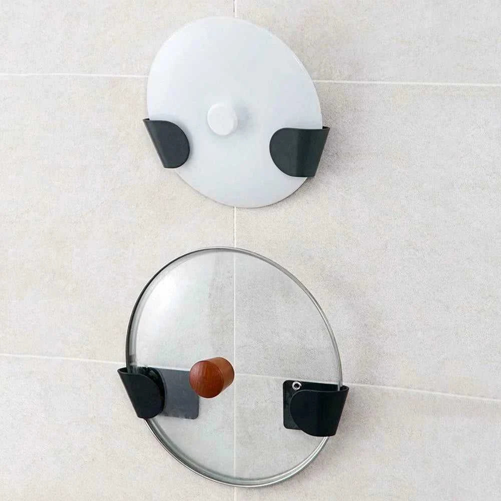 2pc/set Wall Mounted Pot Lid Holder Pot Cover Hang on The Wall for Kitchen Space Saving Kitchen Storage Shelf The jack market .AU The jack market .AU Home $ 47 14:193