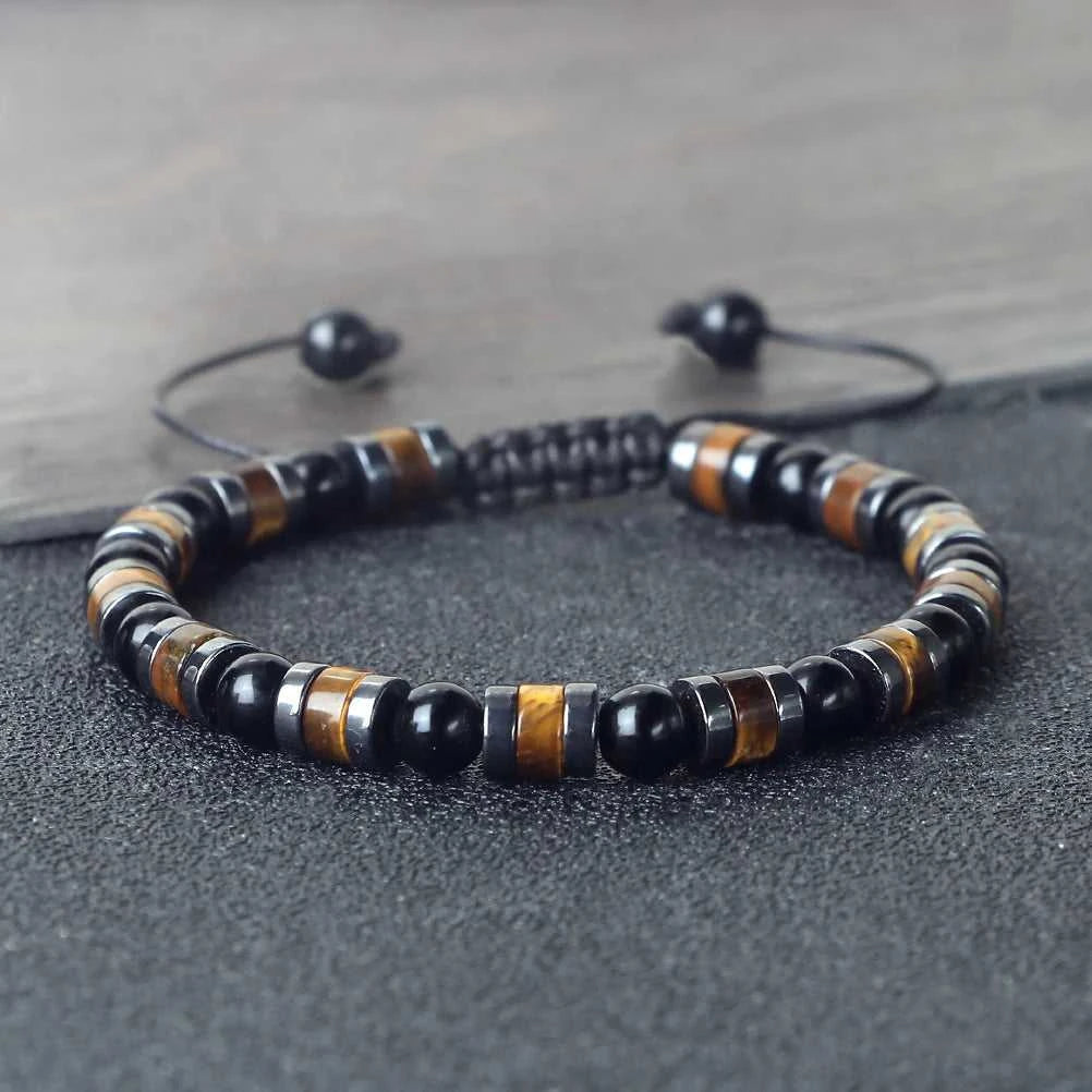 Fashion Hematite Tiger Eye Stone Bracelets Men Natural Matte Black Lave Stone Bangles Women Health Protection Soul Jewelry Gifts The jack market .AU The jack market .AU Jewellery & Chains $ 52 200001034:6145#Bright Black;200007763:201336100
