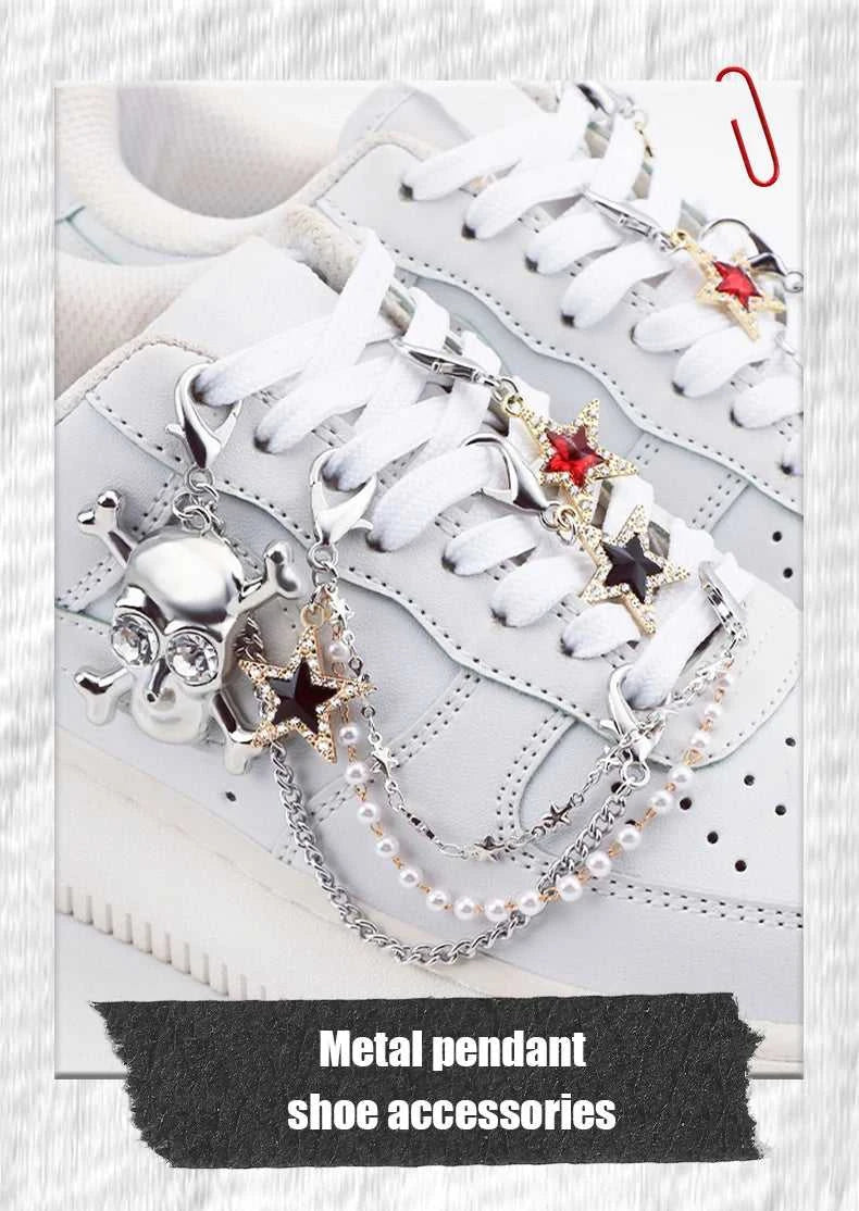 1PCS Luxurious Diamond DIY Heart Star Pearl Shoe Chain Punk Original Detachable Studded Pentagram Shoe Accessories Jewelry Penda The jack market .AU The jack market .AU Step Up Your Style: Trendy Shoes for Every Occasion! $ 48 14:1063#18;200007763:201336100