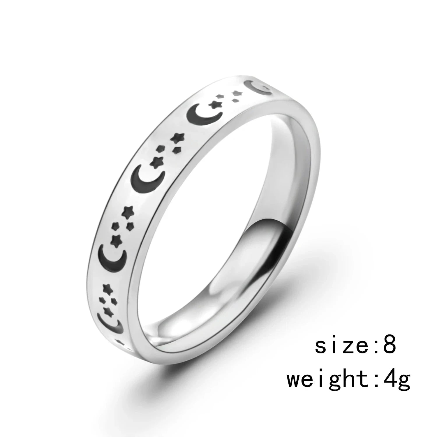 Engraved Star Sun Moon Ring For Men Women Vintage Punk Stainless Steel Couple Rings Fadeless Fashion Wedding Party Jewelry The jack market .AU The jack market .AU Jewellery & Chains $ 51 200000369:699;200000783:193#2 PCs Sun Star