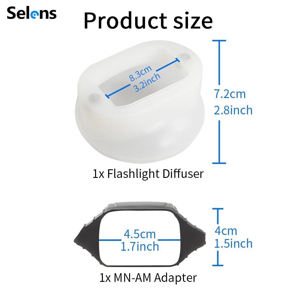Selens Magnetic Silicon Light Diffuser Rubber Sphere Modular Flash for Canon Nikon Yongnuo Camera Speedlite As MagMod Accessory