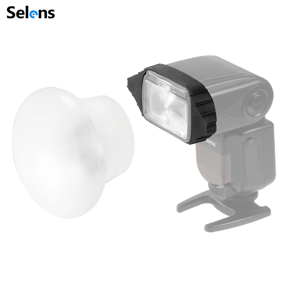 Selens Magnetic Silicon Light Diffuser Rubber Sphere Modular Flash for Canon Nikon Yongnuo Camera Speedlite As MagMod Accessory