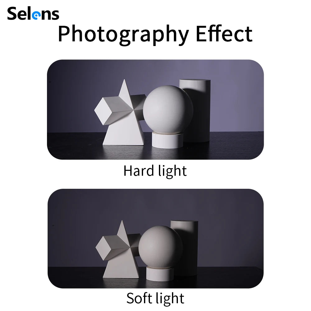 Selens Magnetic Silicon Light Diffuser Rubber Sphere Modular Flash for Canon Nikon Yongnuo Camera Speedlite As MagMod Accessory