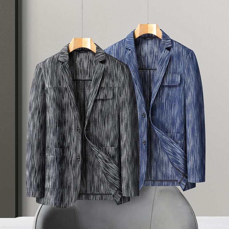 Men's Retro Single-Breasted Denim Jacket