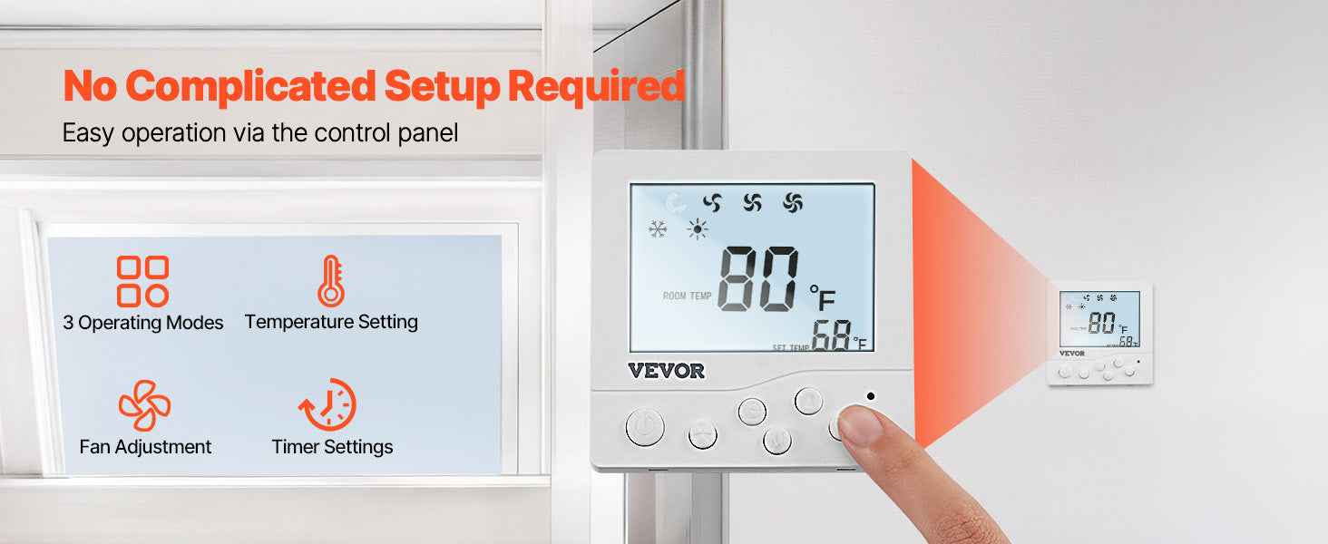 SucceBuy RV Air Conditioner 13500/15000 BTU Non-Ducted Rooftop RV AC 65dB Air conditioning System Fit for Camper, Van, Trailers