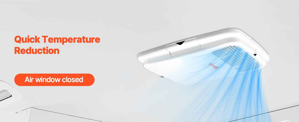 SucceBuy RV Air Conditioner 13500/15000 BTU Non-Ducted Rooftop RV AC 65dB Air conditioning System Fit for Camper, Van, Trailers