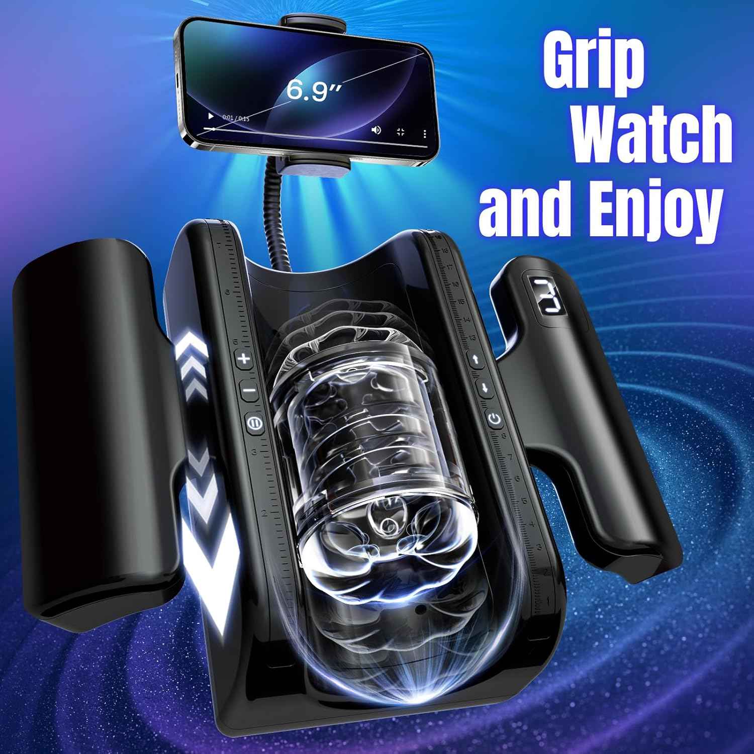 Easylove King Automatic Quickshot Male Masturbator Cup Electric Penis Stroking Telescopic Cock Stroker Auto Pocket Pussy Sleeve