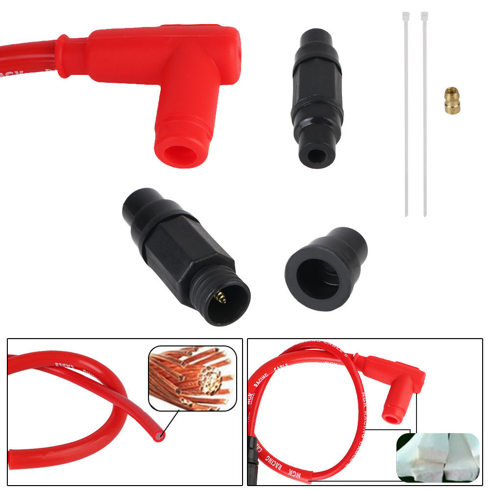 Spark Plug lridium Cable Universal For Dirt Bike Racing Go Kart ATV Scooter Moto Motorcycle lgnition Coil